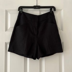 Black Linen Short